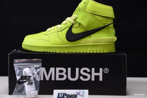Flash CU7544-300 Nike Lime Dunk AMBUSH High 1226
